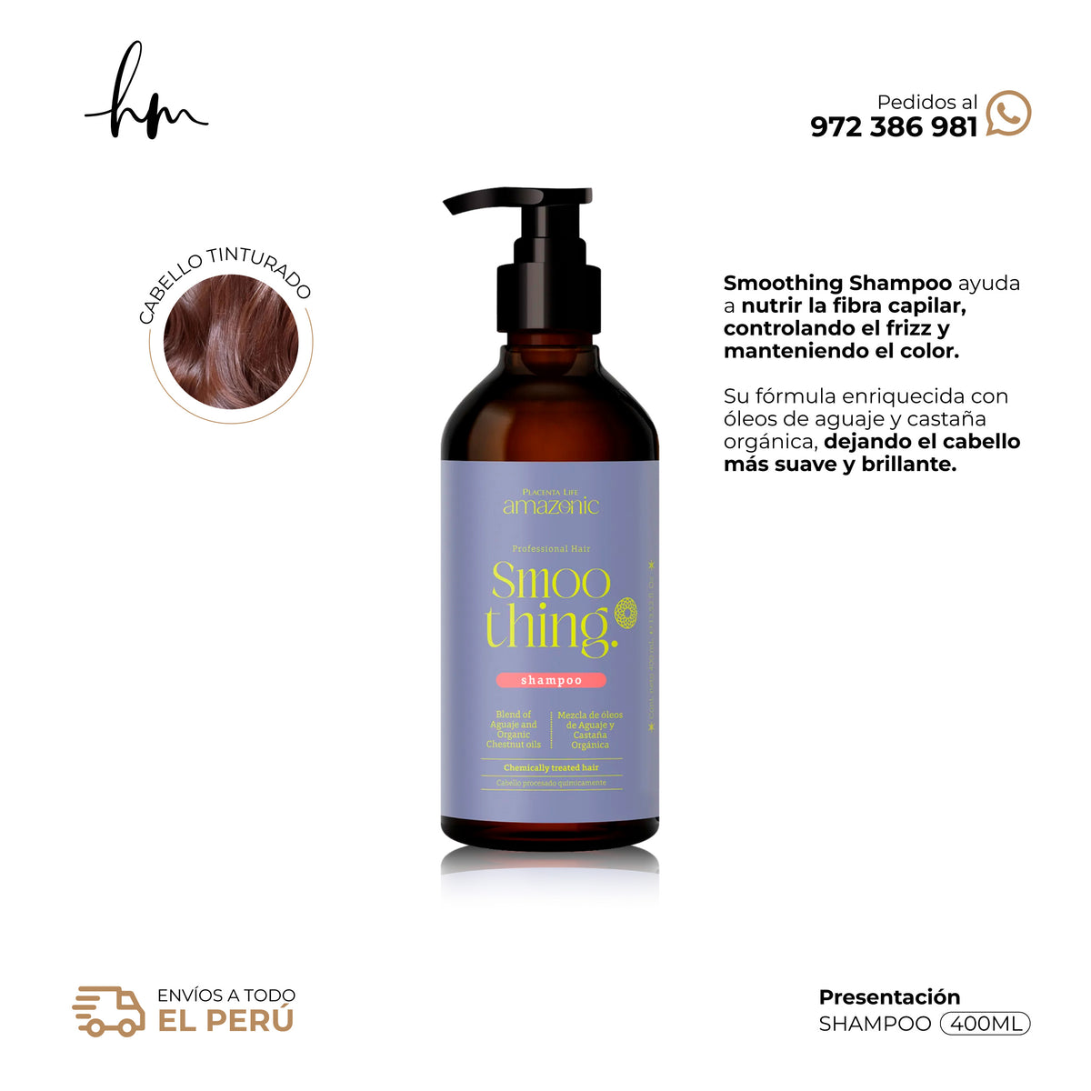 AMAZONIC Smoothing • Shampoo 400ml