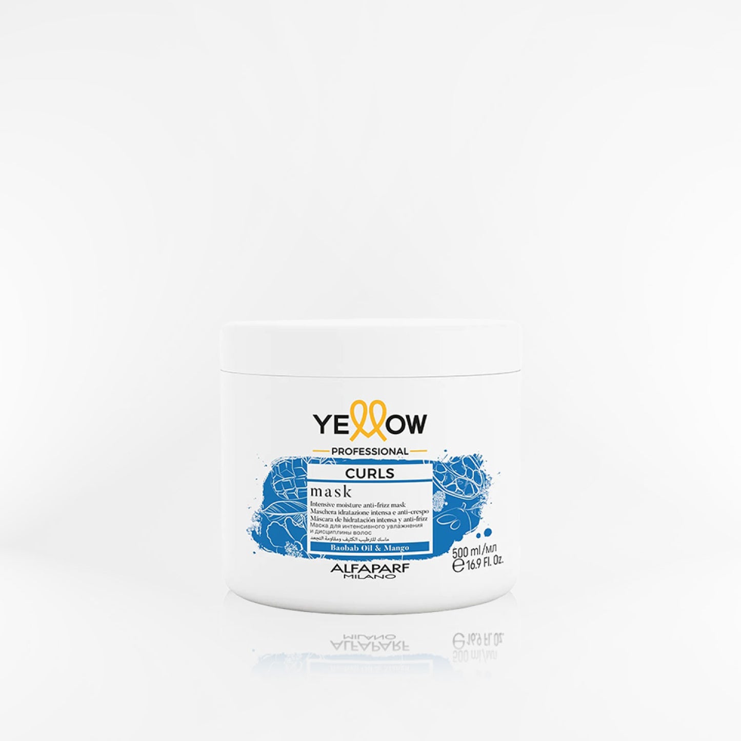 YELLOW - CURLS Máscara para cabellos ondulados 500 ml