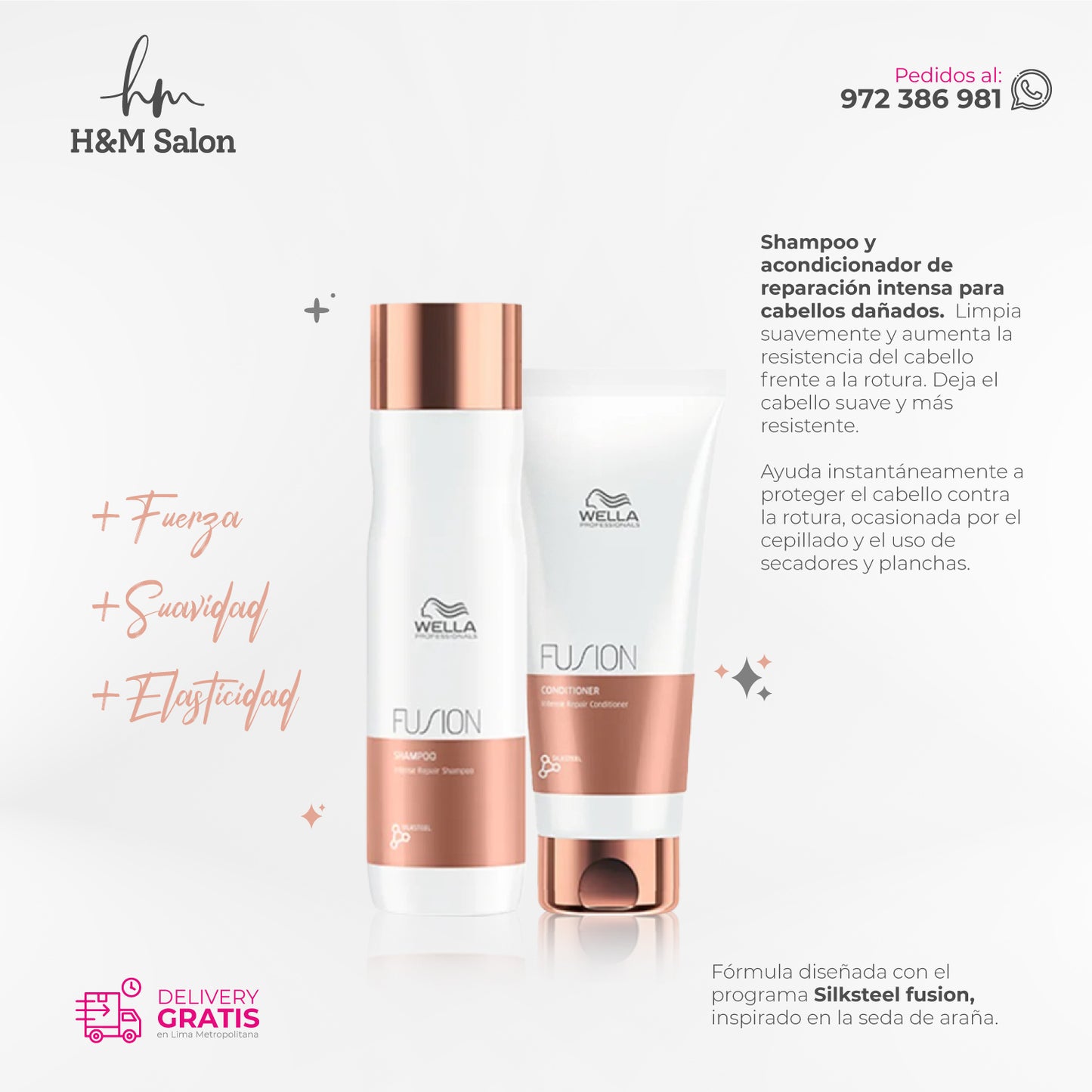 WELLA - FUSION DUO shampoo + acondicionador