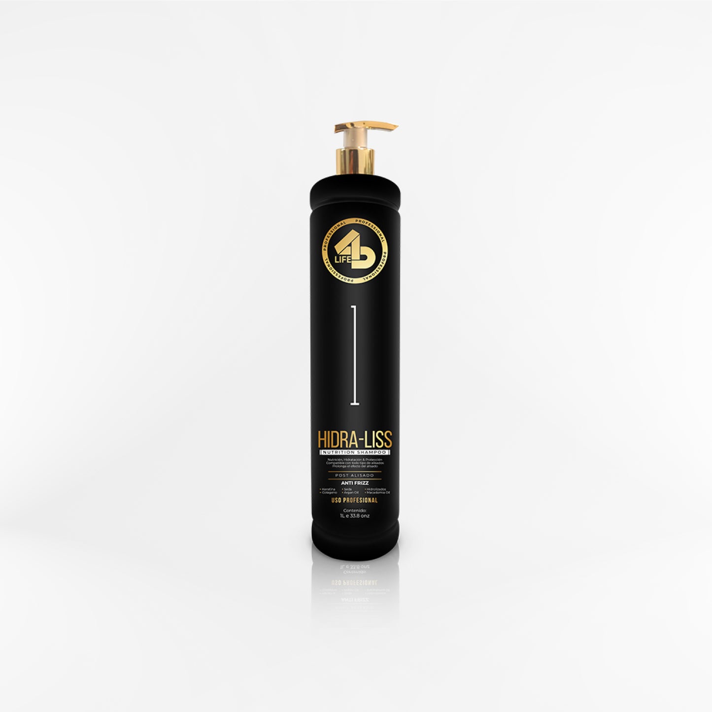 4D LIFE PROFESSIONAL - Shampoo post alisado HIDRA-LISS 1 L