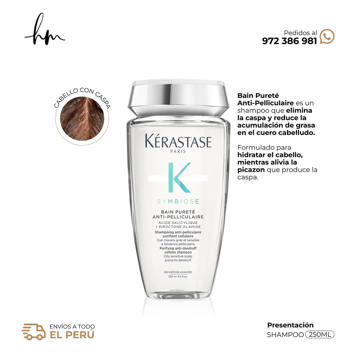 Kérastase Symbiose • Shampoo Bain Purete 250ml