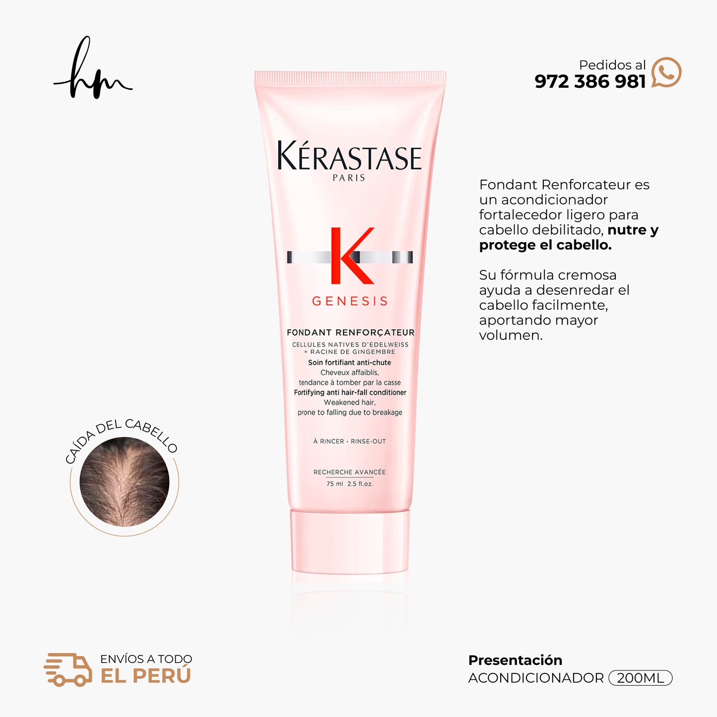 KÉRASTASE GENESIS • Acondicionador Fondant Renforcateur 200ml