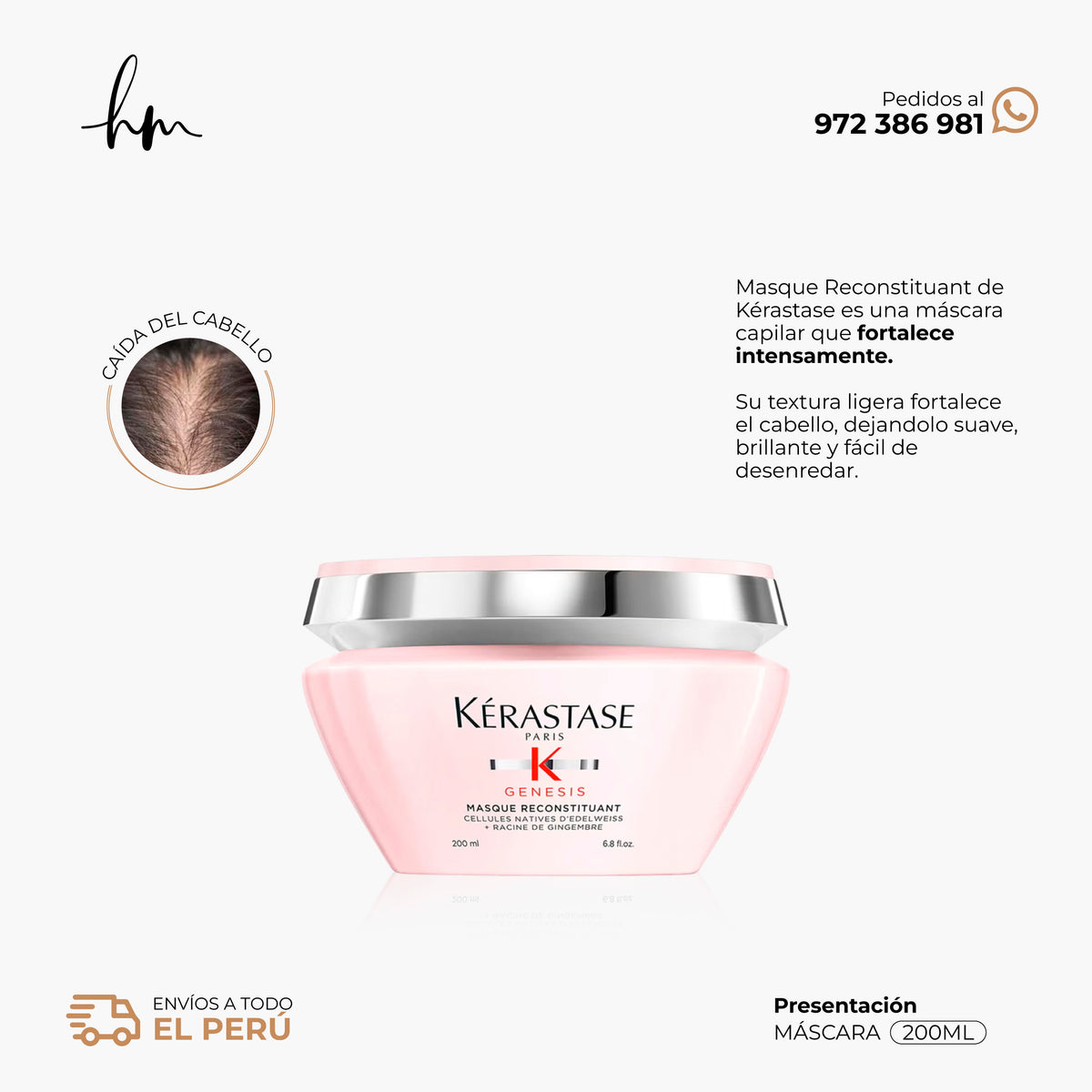 KÉRASTASE GENESIS • Mascara Masque Reconstituant 200ml