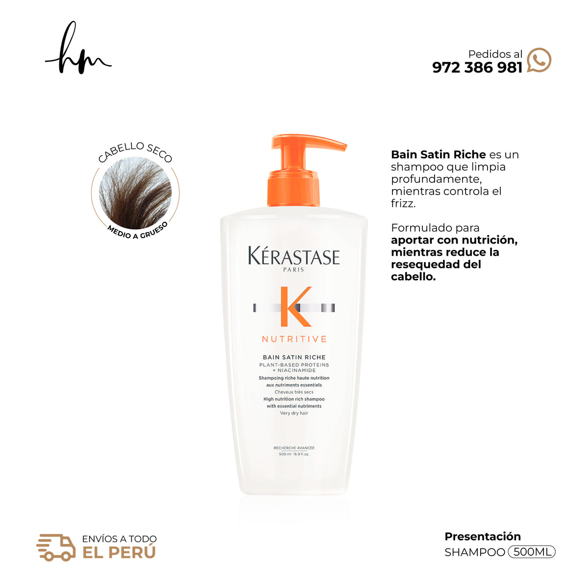 KÉRASTASE Nutritive • Shampoo Bain Satin Riche 500ml