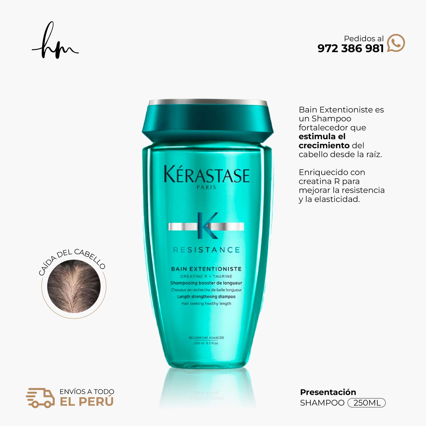 KÉRASTE RESISTANCE • Shampoo Bain Extentioniste 250ml