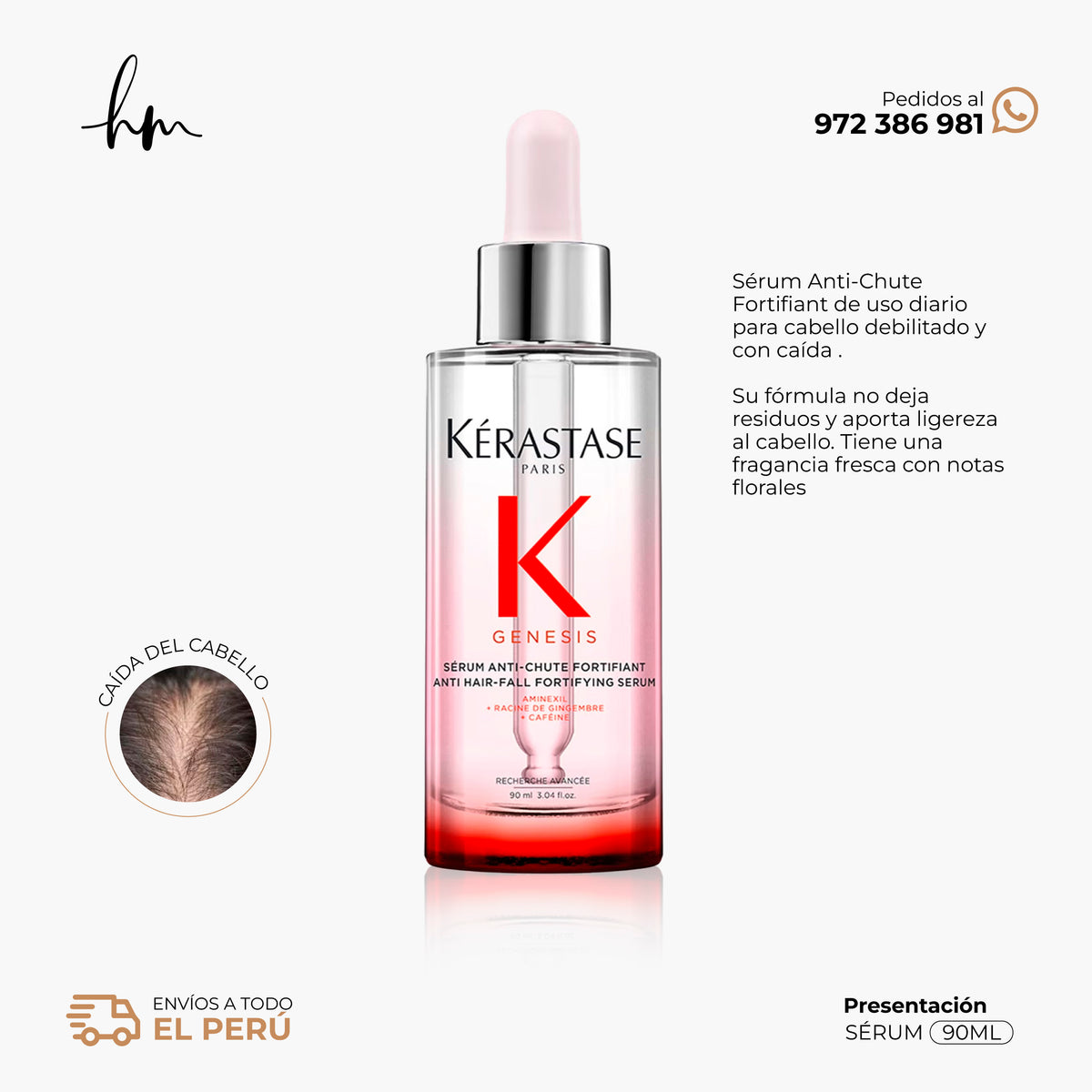 KÉRASTASE GENESIS • Serum Anti-Chute Fortifiant 90ml