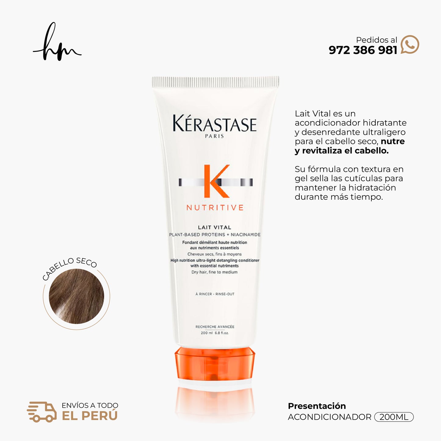 KÉRASTASE Nutritive • Acondicionador Lait Vital 200ml