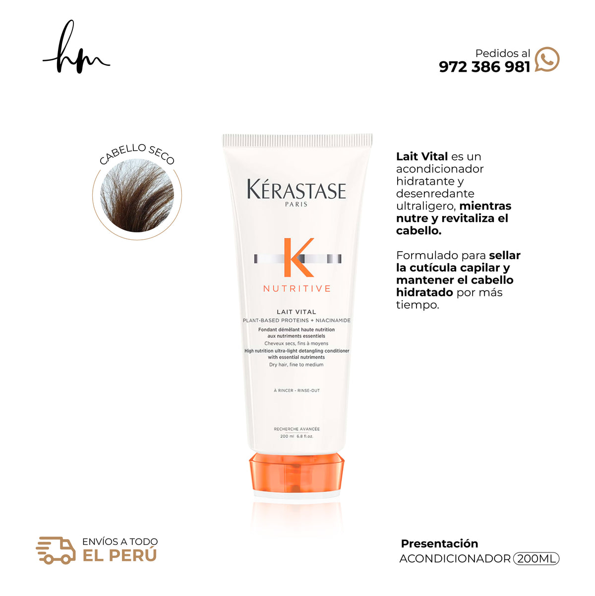 KÉRASTASE Nutritive • Acondicionador Lait Vital 200ml