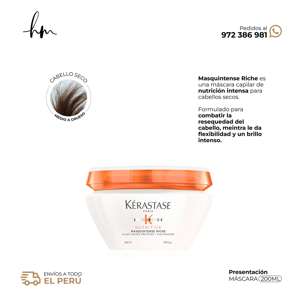 KÉRASTASE Nutritive • Máscara Masquintense 200ml
