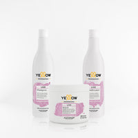 YELLOW - LISS TRIPACK anti-frizz post alisado 500 gr