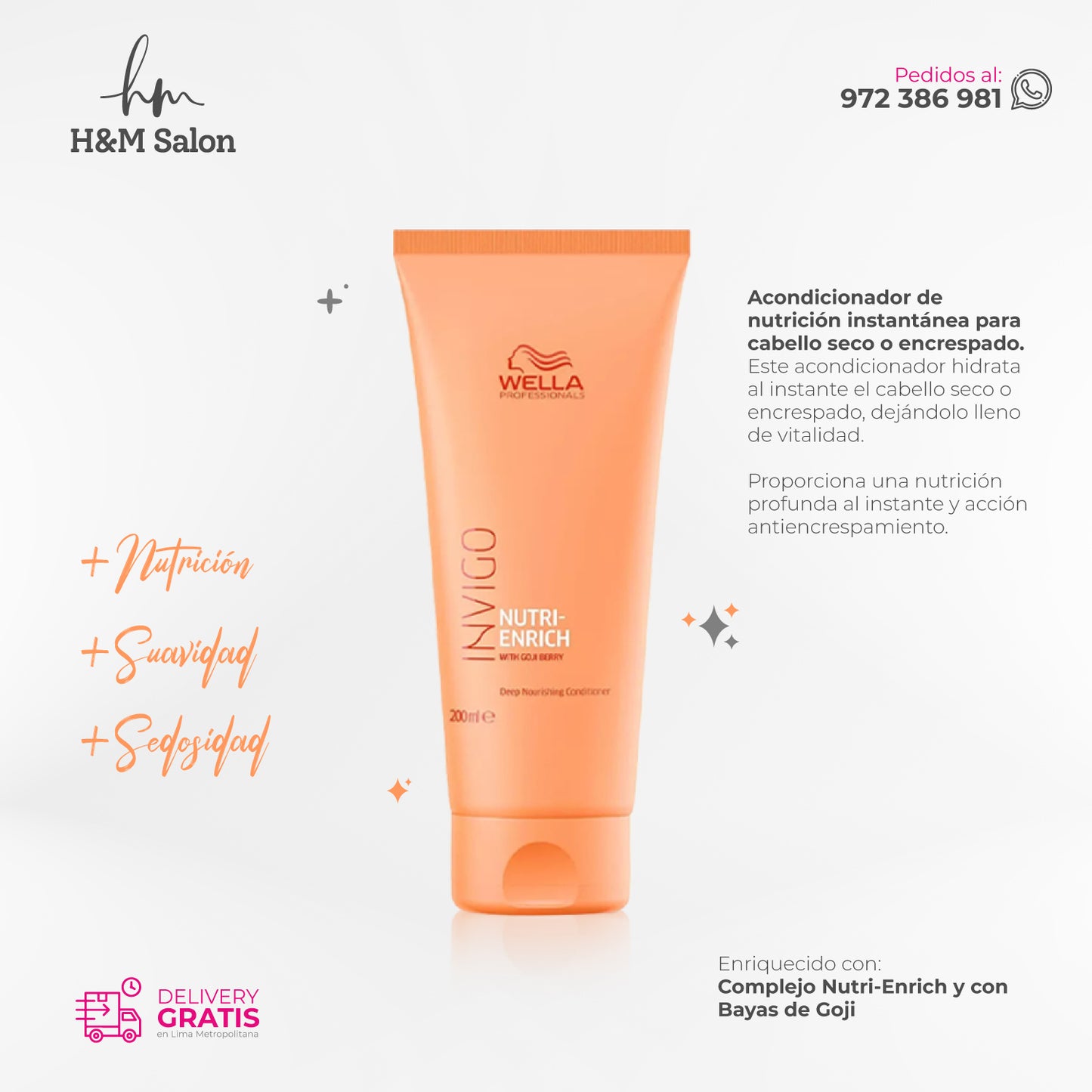 WELLA - INVIGO NUTRI ENRICH acondicionador 200 ml