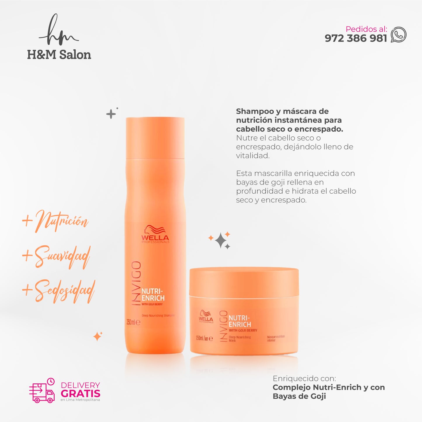 WELLA - INVIGO NUTRI ENRICH DUO shampoo + mascara