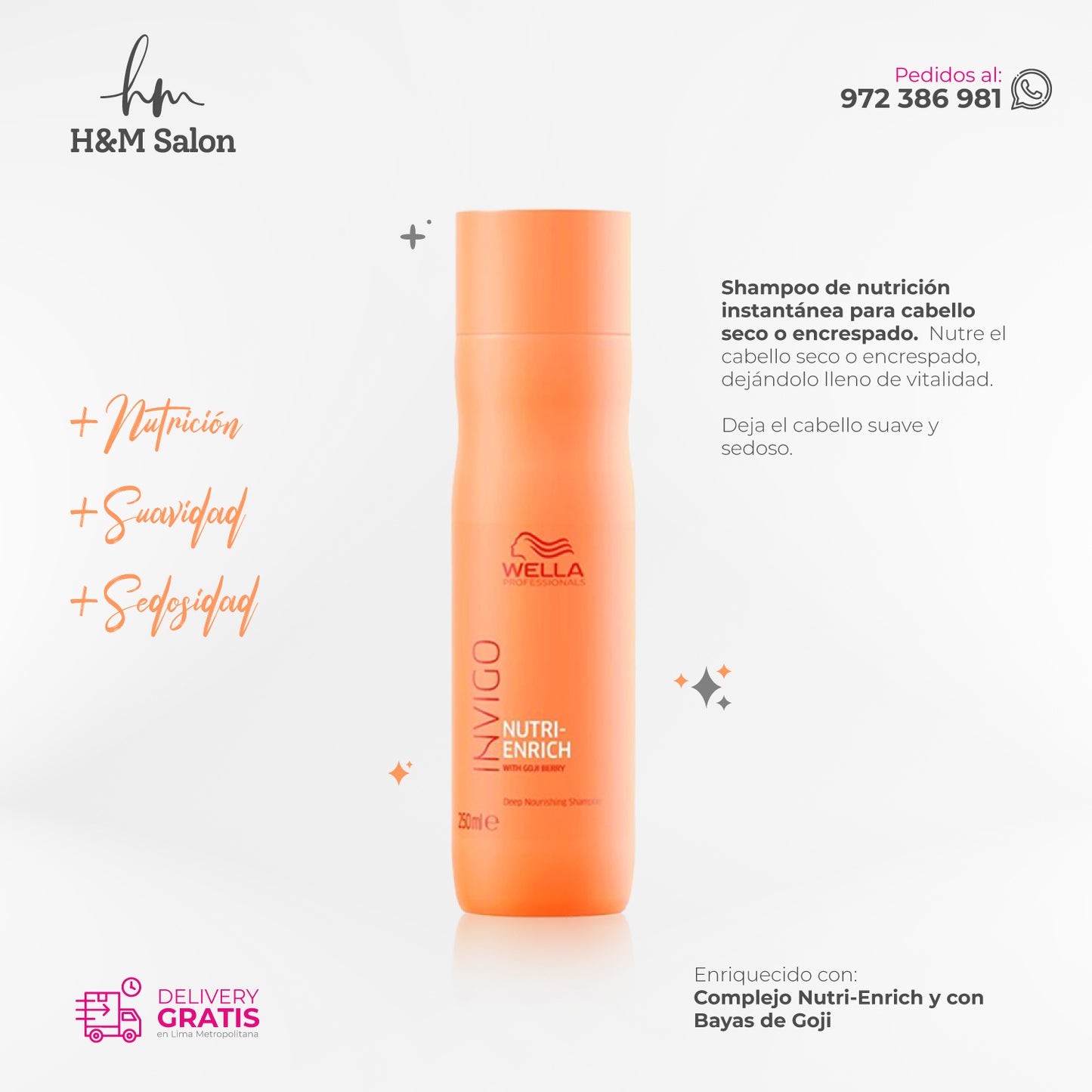 WELLA - INVIGO NUTRI ENRICH TRIO shampoo + mascara + acondicionador