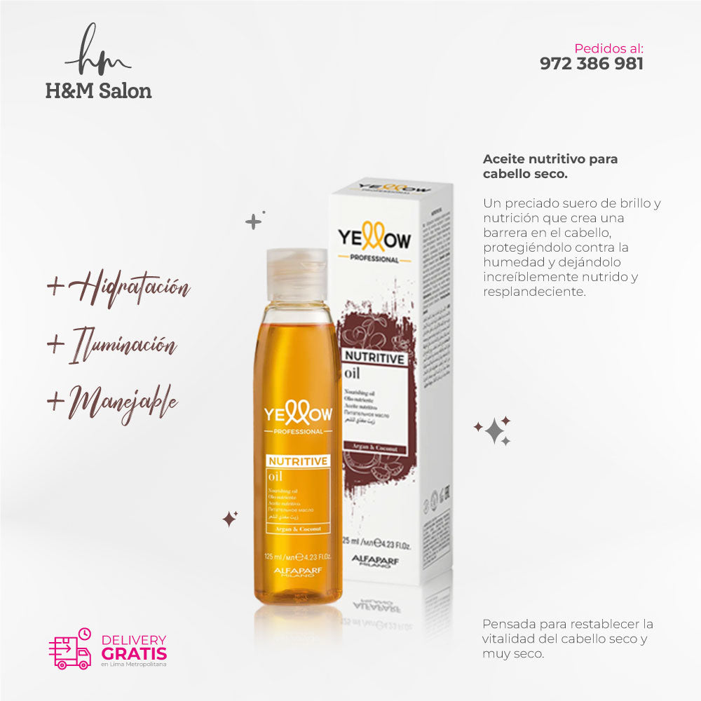 YELLOW - NUTRITIVE Oleo para cabello seco 120 ml