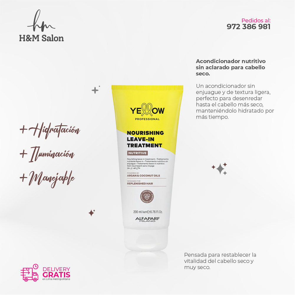 YELLOW - NUTRITIVE Leave-in acondicionador para cabello seco 250 gr