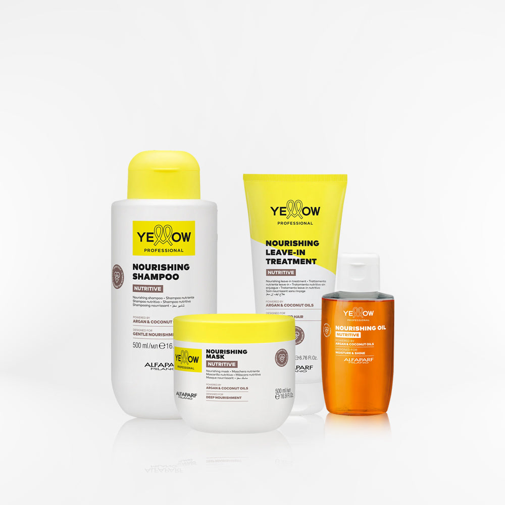 YELLOW - NUTRITIVE TRIPACK + OLEO para cabello seco