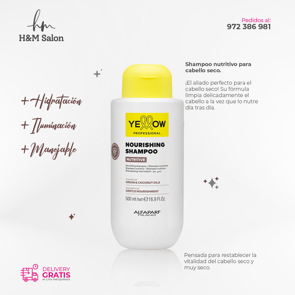 YELLOW - NUTRITIVE DUO Shampoo y mascara para cabello seco
