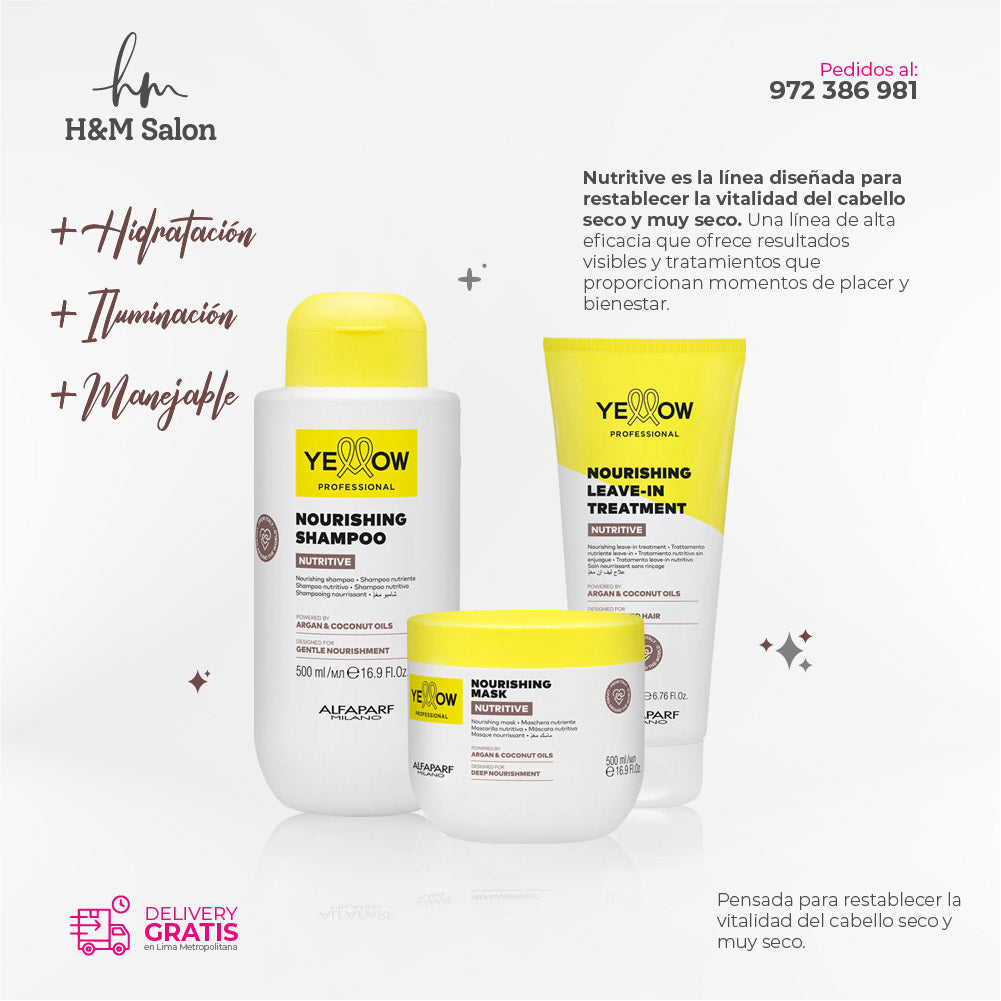 YELLOW - NUTRITIVE TRIPACK para cabello seco