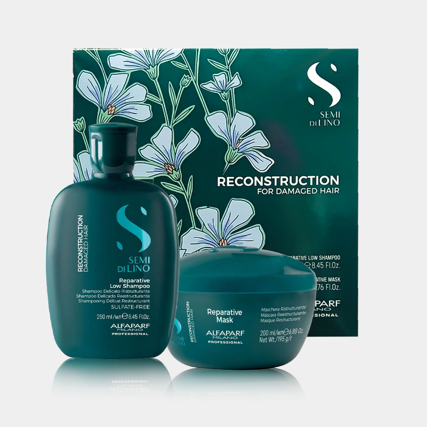 ALFAPARF SEMI DI LINO - Reconstruction duo shampoo + mask