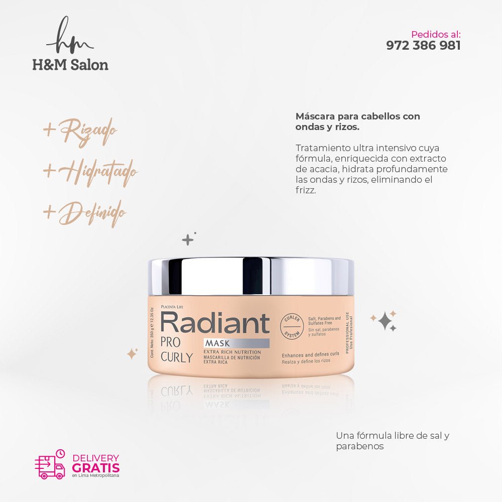 RADIANT - PRO CURLY TRIO + Gel Activador