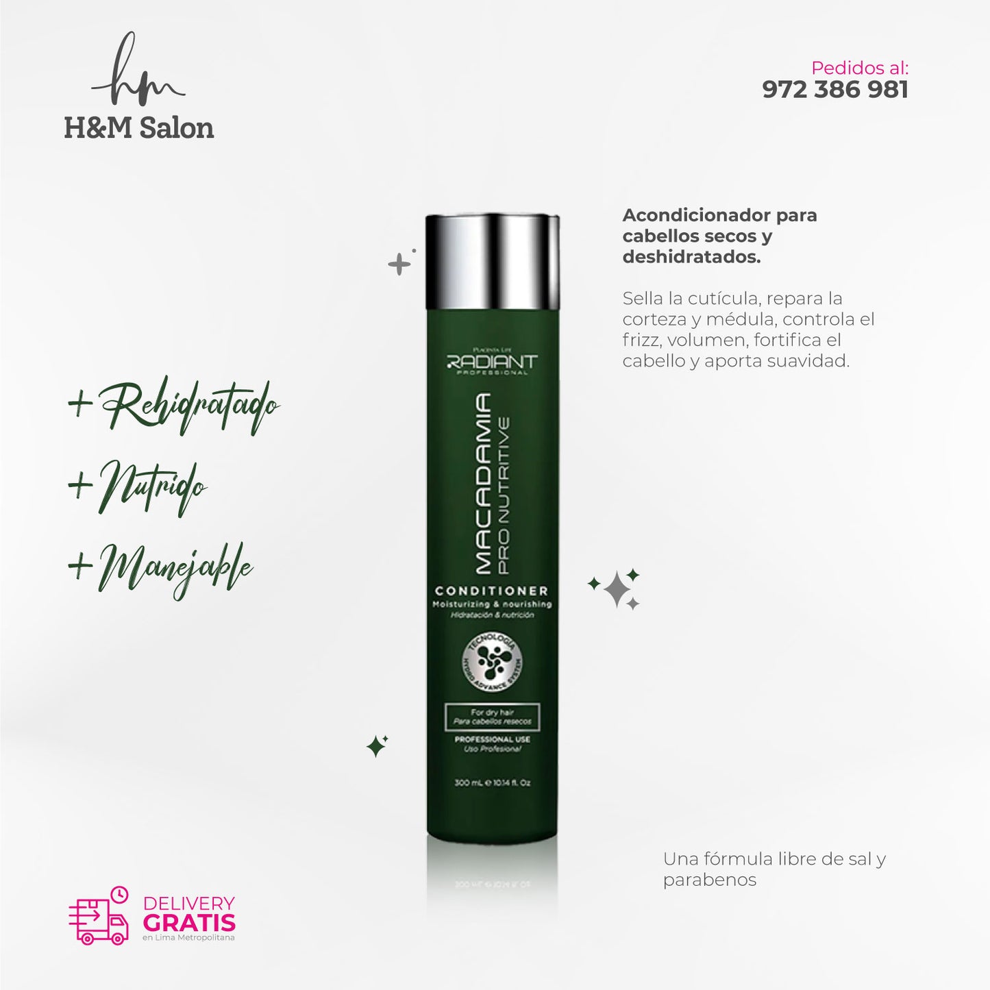 RADIANT - PRO NUTRITIVE DUO Shampoo + acondicionador 300 ml