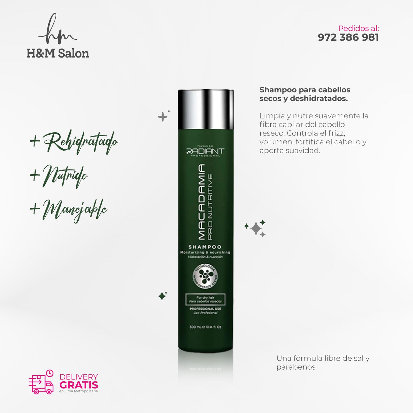 RADIANT - PRO NUTRITIVE DUO Shampoo + acondicionador 300 ml