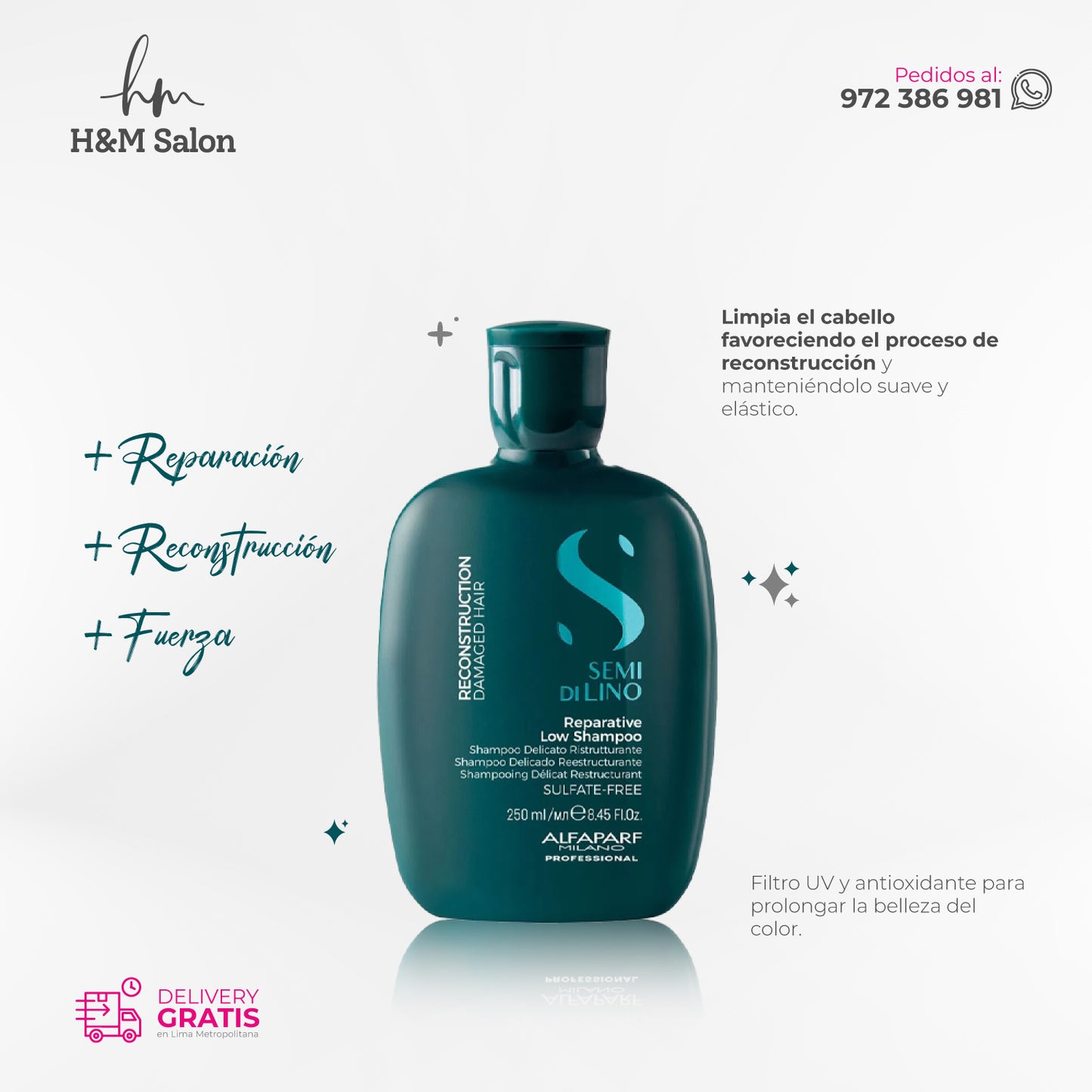 ALFAPARF SEMI DI LINO - Reconstruction duo shampoo + mask