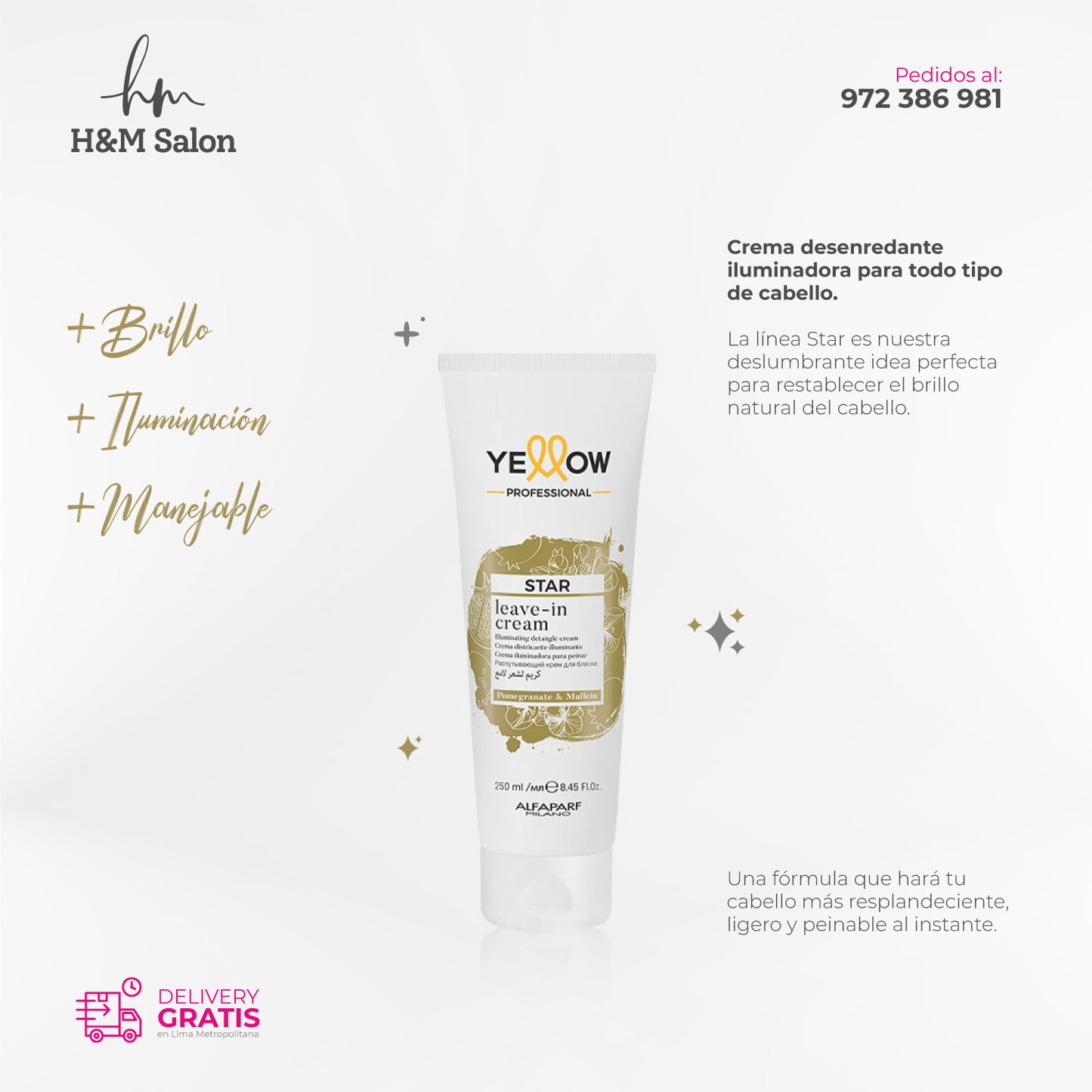 YELLOW - STAR leave-in para todo tipo de cabellos 250 ml