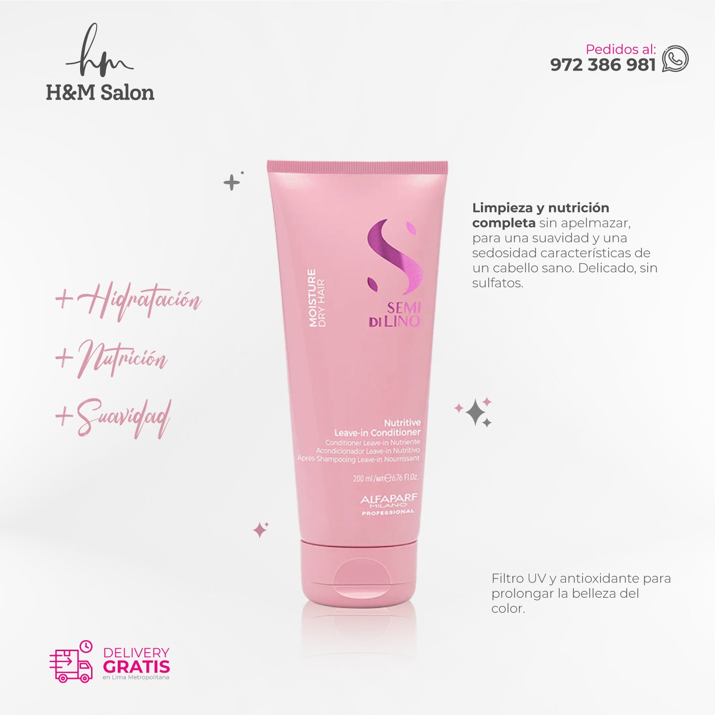 ALFAPARF SEMI DI LINO - Moisture Nutritive Tripack shampoo + mask + conditioner