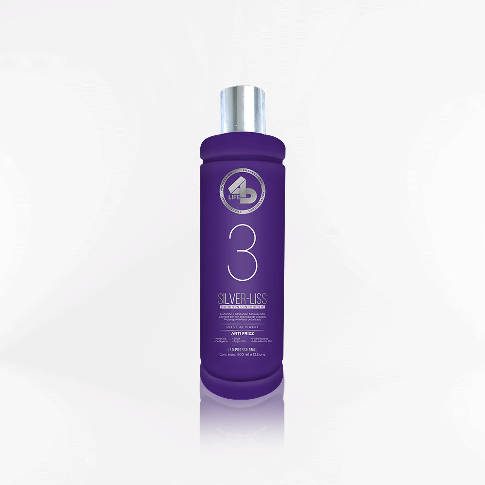 4D LIFE PROFESSIONAL - Acondicionador matizador SILVER-LISS 400 ml