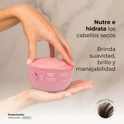ALFAPARF SEMI DI LINO - Moisture Nutritive Tripack shampoo + mask + fluid