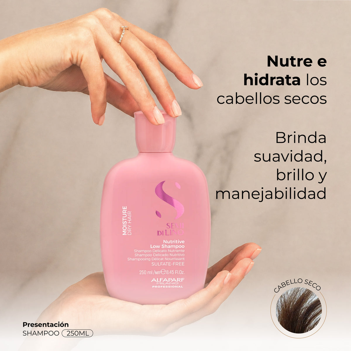 ALFAPARF SEMI DI LINO - Moisture Nutritive Tripack shampoo + mask + fluid