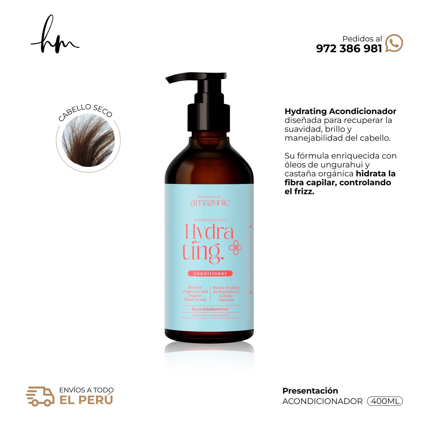 AMAZONIC Hydrating • Acondicionador 400ml