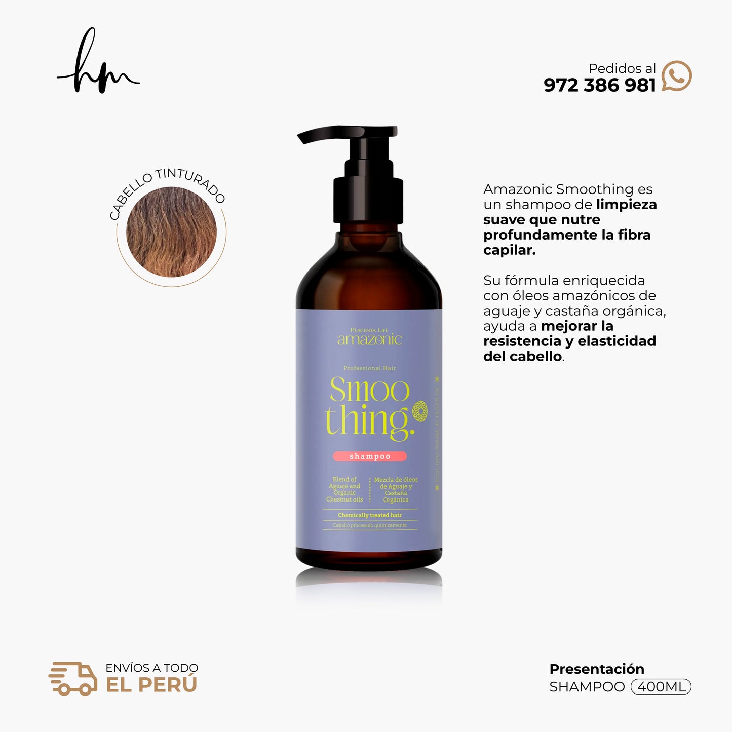 AMAZONIC Smoothing • Shampoo 400ml