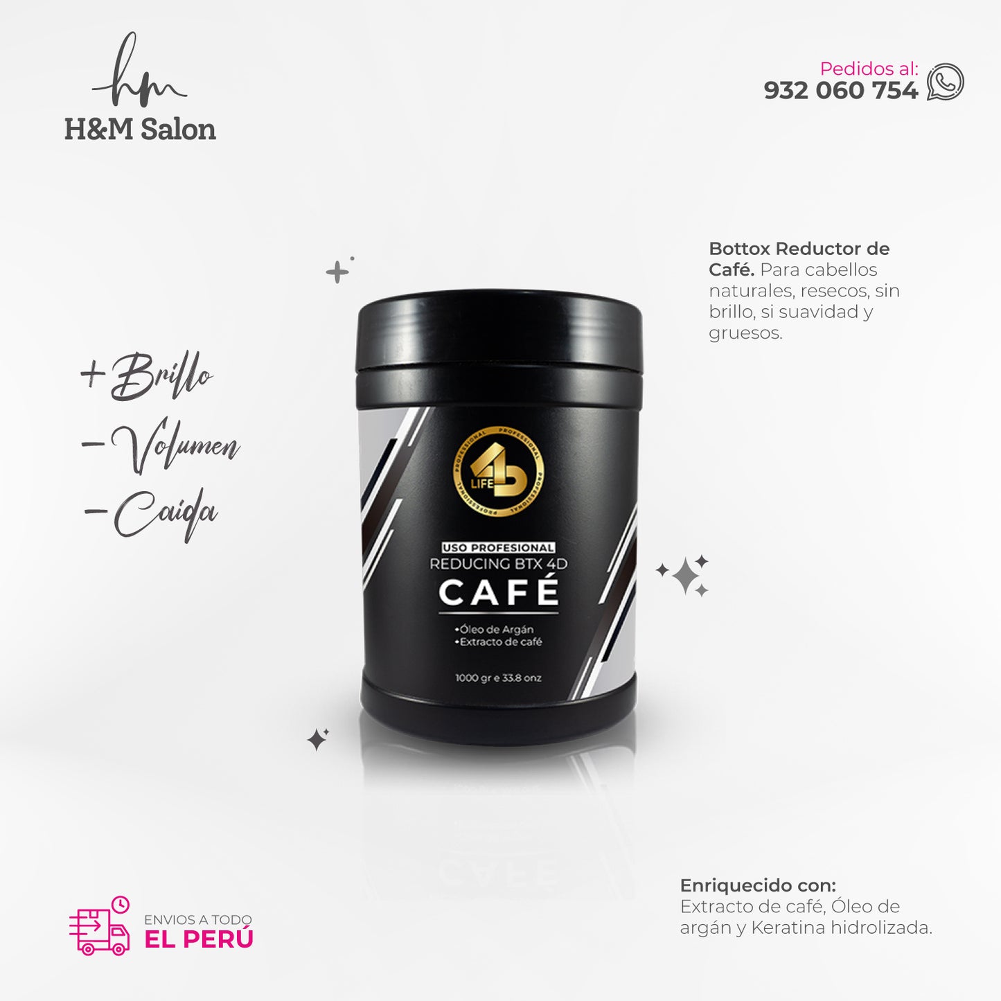 4D LIFE PROFESSIONAL - BTX REDUCTOR DE CAFE 1K