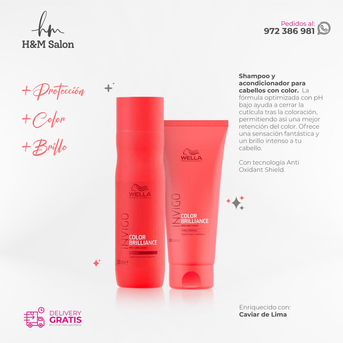 WELLA - INVIGO COLOR BRILLANCE DUO shampoo + acondicionador