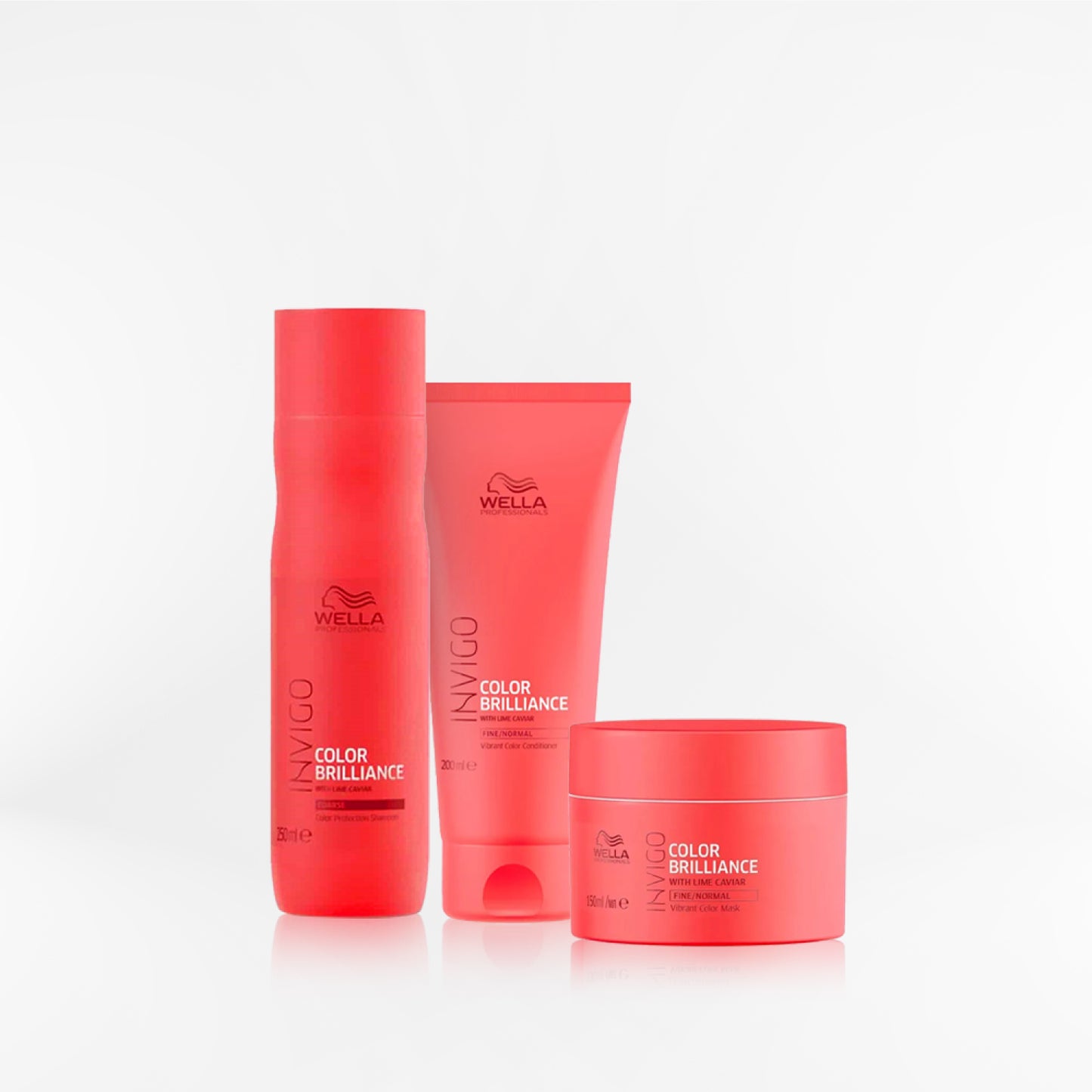 WELLA - INVIGO COLOR BRILLANCE TRIO shampoo + acondicionador + mascara