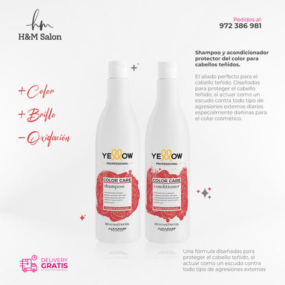 YELLOW - COLOR CARE DUO Shampoo y Acondicionador para cabellos teñidos 500 ml