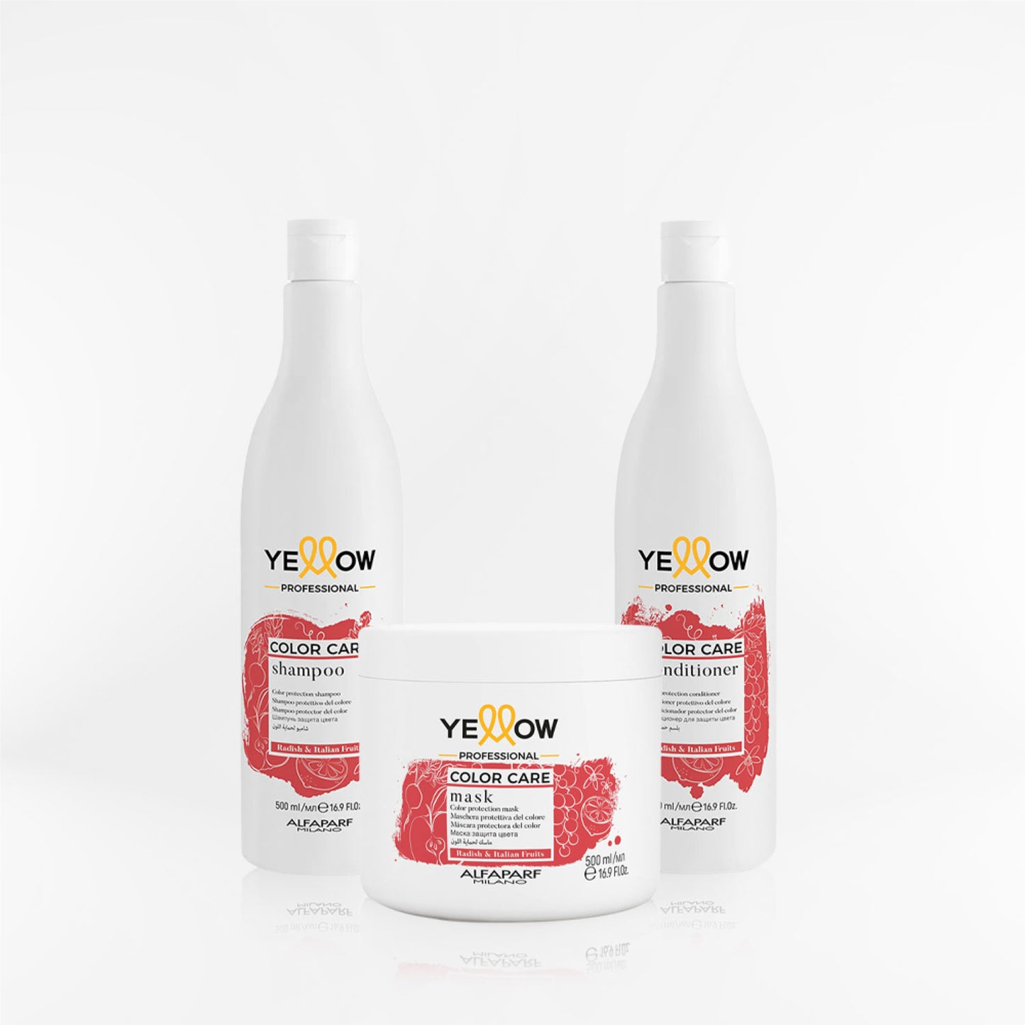 YELLOW - COLOR CARE TRIPACK para cabellos teñidos 500 m