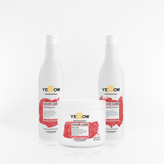 YELLOW - COLOR CARE TRIPACK para cabellos teñidos 500 m