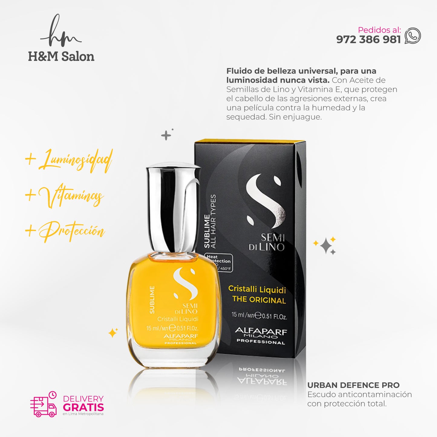 ALFAPARF SEMI DI LINO - PACK Moisture nutritive duo + Oil Cristalli Sublime