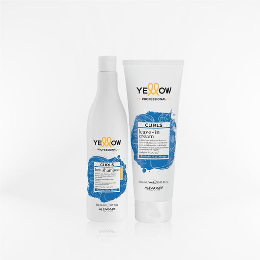 YELLOW - CURLS Shampoo y Leave-in para cabellos ondulados