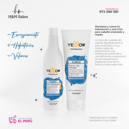 YELLOW - CURLS Shampoo y Leave-in para cabellos ondulados