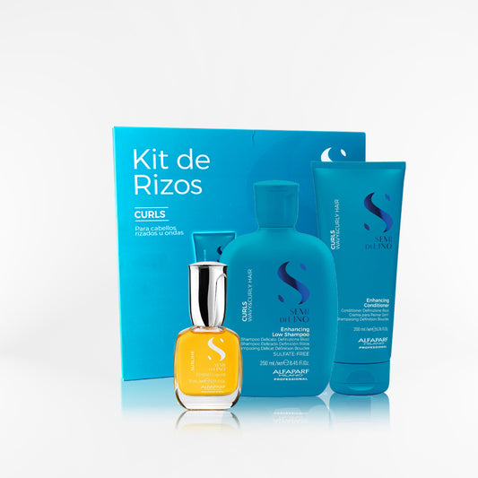 ALFAPARF SEMI DI LINO - PACK Curls duo + Oil Cristalli Sublime