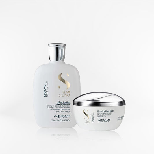 ALFAPARF SEMI DI LINO - Diamond duo shampoo + mask