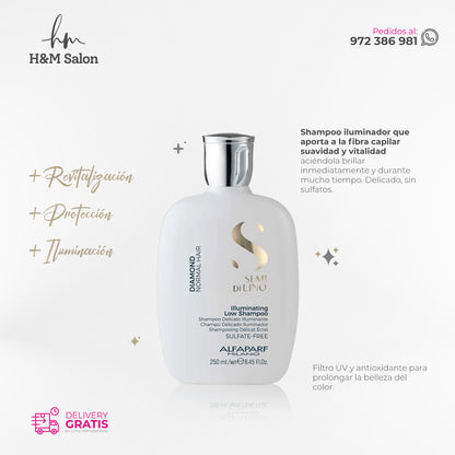 ALFAPARF SEMI DI LINO - Diamond duo shampoo + mask