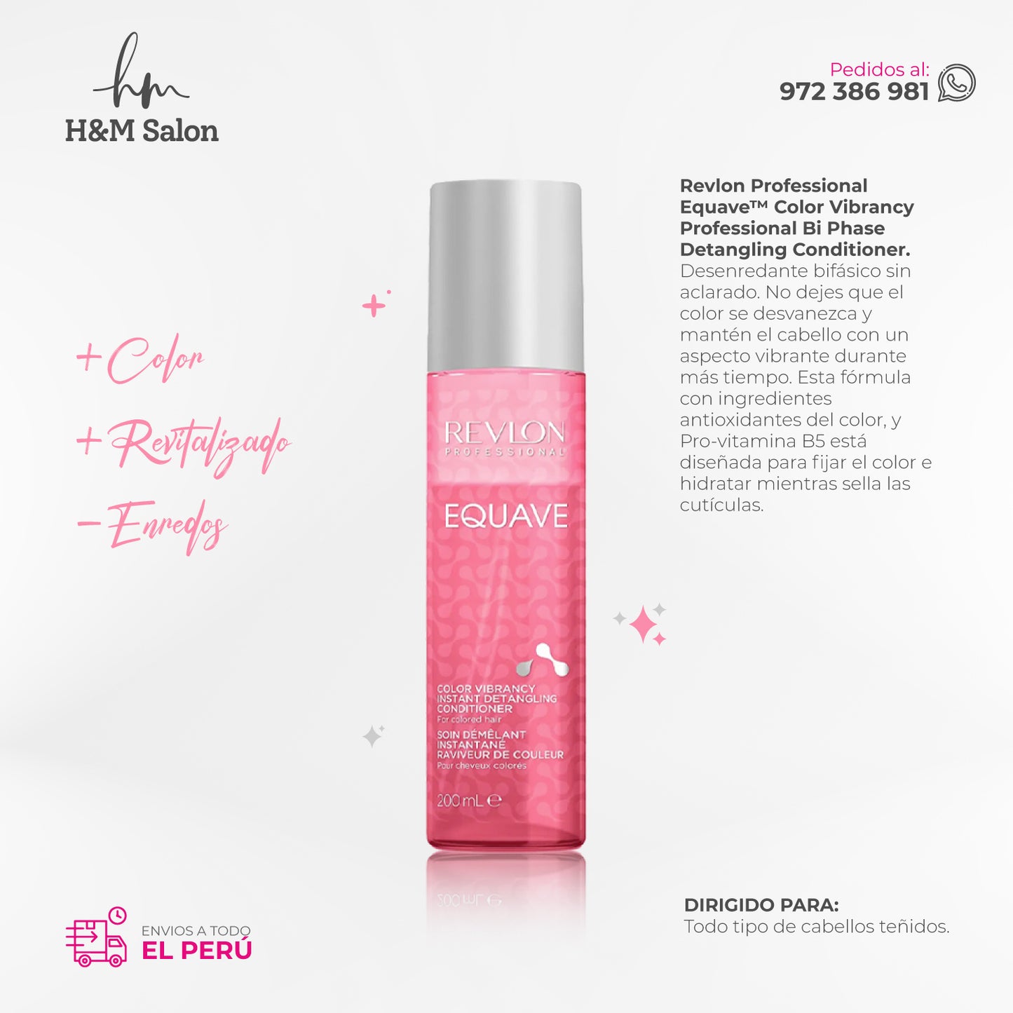 REVLON - EQUAVE COLOR VIBRANCY ACONDICIONADOR 200 ml