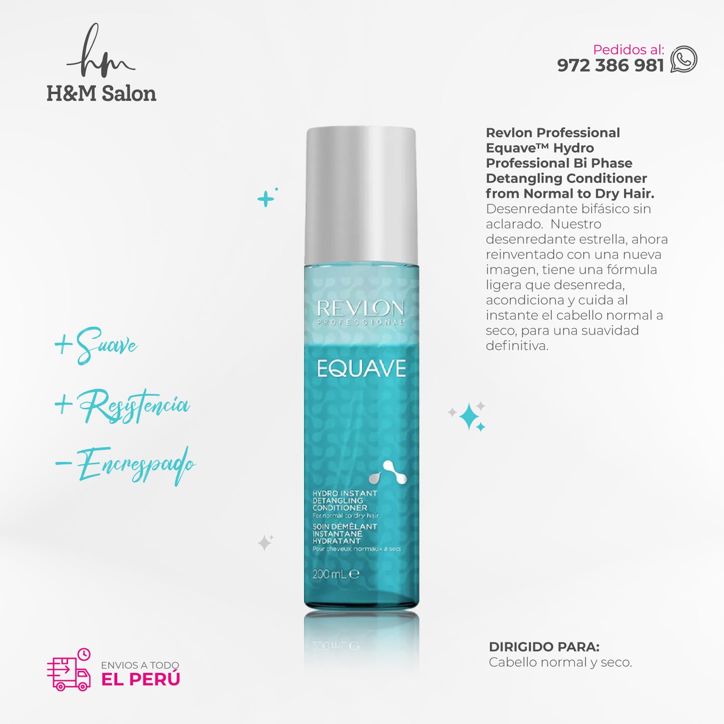 REVLON - EQUAVE HYDRO DETANGLING ACONDICIONADOR 200 ml