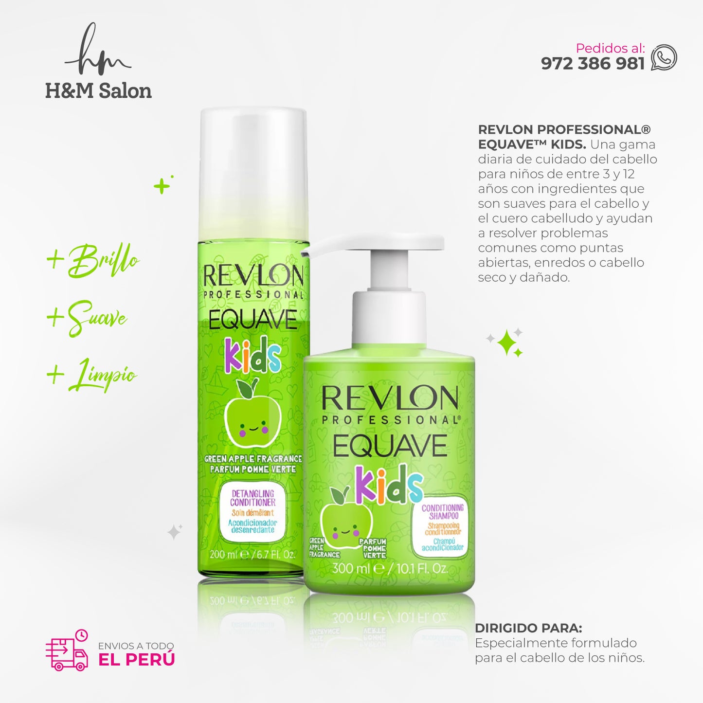 REVLON - EQUAVE KIDS DUO SHAMPOO Y ACONDICIONADOR