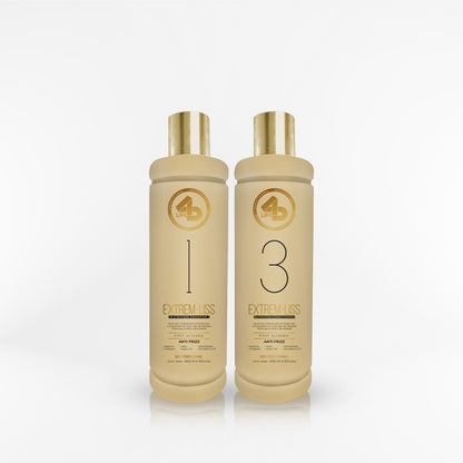 4D LIFE PROFESSIONAL - DUO EXTREM-LISS shampoo + acondicionador 400 ml
